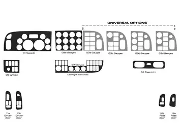 Peterbilt 365 Truck - Jaar 2016-2021 Interieur Cabin Style Full Dash trim kit