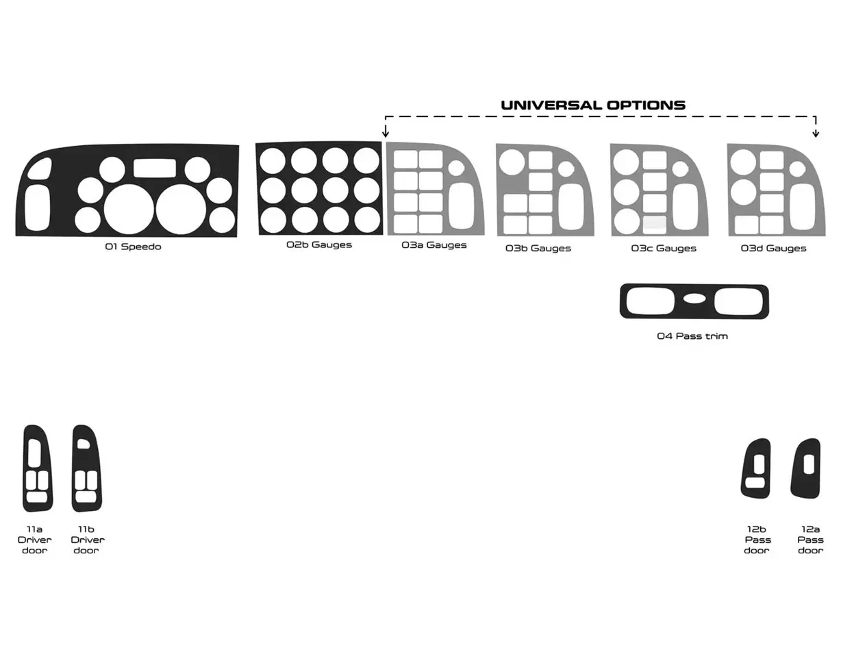 Peterbilt 365 Truck - Anno 2016-2021 Interni Cabin Style Much Original Dash kit trim