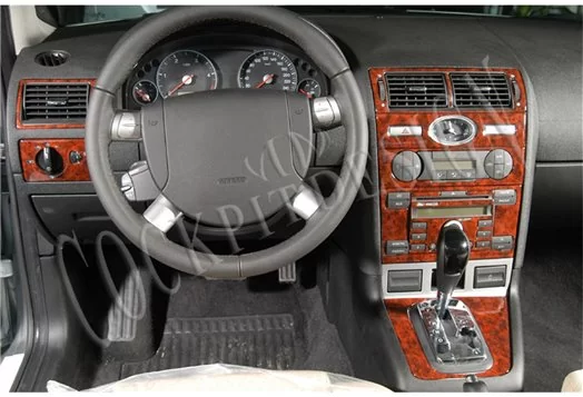 Ford Mondeo 03-06 Mittelkonsole Armaturendekor Cockpit Dekor 13-Teilige - 1- Cockpit Dekor Innenraum