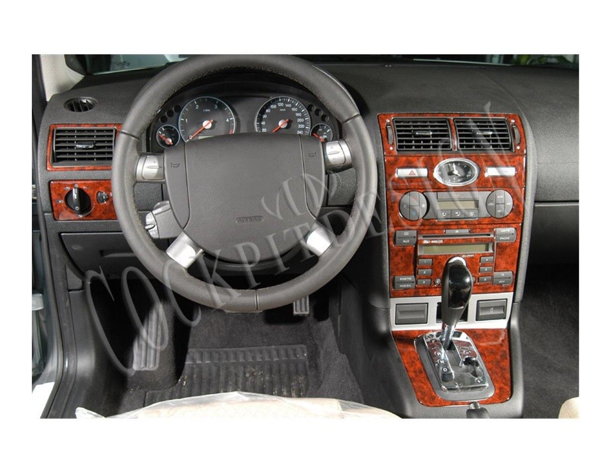 Ford Mondeo 06.03 - 06.06 3D Inleg dashboard Interieurset aansluitend en pasgemaakt op he 13 -Teile