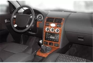 Ford Mondeo 10.00 - 05.03 3D Inleg dashboard Interieurset aansluitend en pasgemaakt op he 8 -Teile