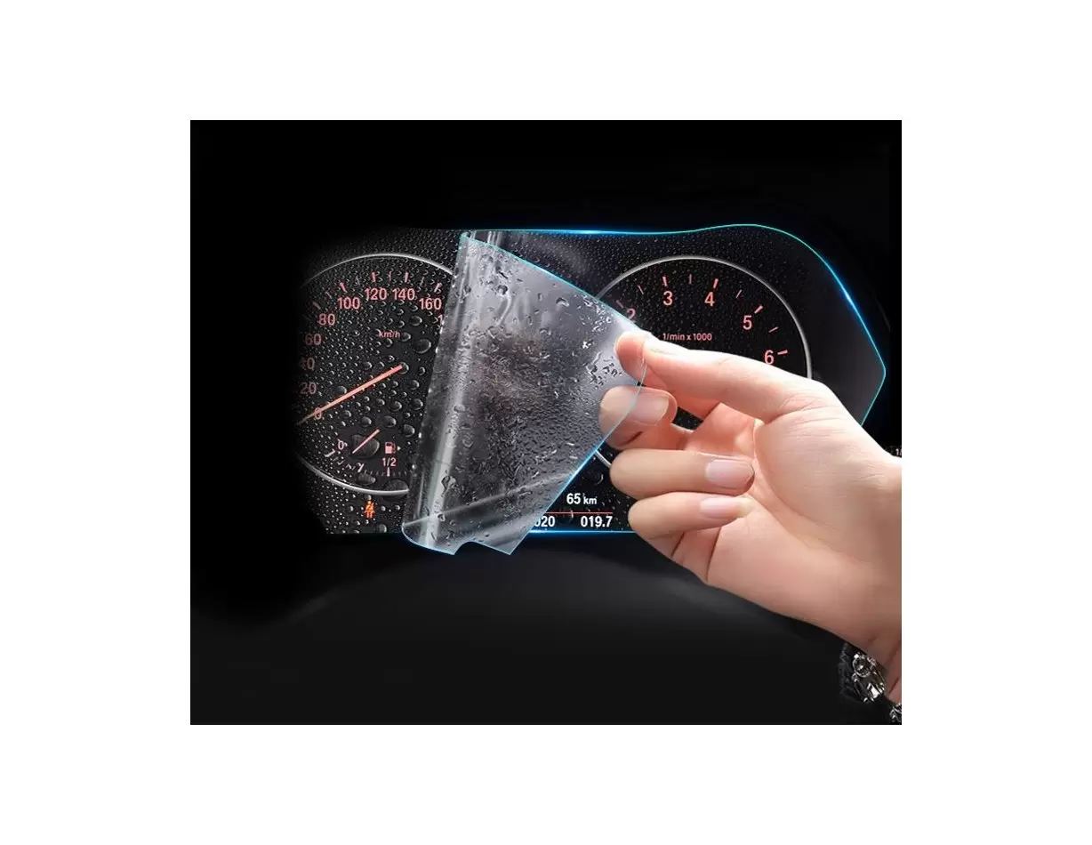 Volkswagen Jetta 2018 - Present Digital Speedometer 10" DisplayschutzGlass Kratzfest Anti-Fingerprint Transparent - 1- Cockpit D