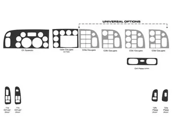 Peterbilt 365 Truck - Baujahr 2016-2021 Innenraum-Kabinenstil, viel Original-Armaturenbrett-Zierleiste