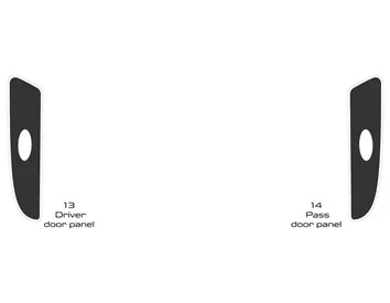 Peterbilt 365 (camion) 2016-2023 Interni in stile cabina Kit rivestimento cruscotto molto originale