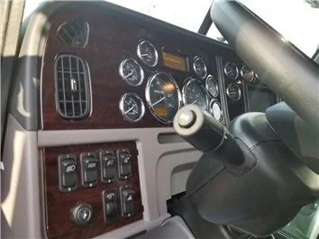 Peterbilt 389 Truck - Jaar 2016-2021 Interieurcabinestijl Volledige dashboardafwerkingsset