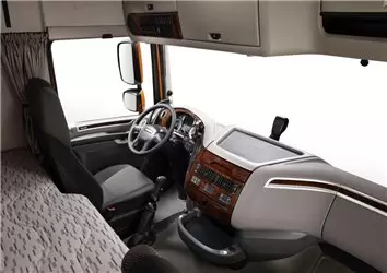 Daf XF106/116 2013-2021 3M Mittelkonsole Armaturendekor Cockpit Dekor 23-Teile - 10- Cockpit Dekor Innenraum