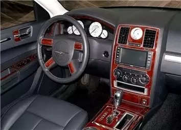 Chrysler 300 2005-2007 Full Set, With NAVI system Interior BD Dash Trim Kit