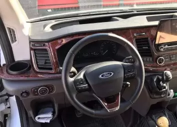 Ford New Transit 2020 3D Interior Dashboard Trim Kit Dash Trim Dekor 27-Parts