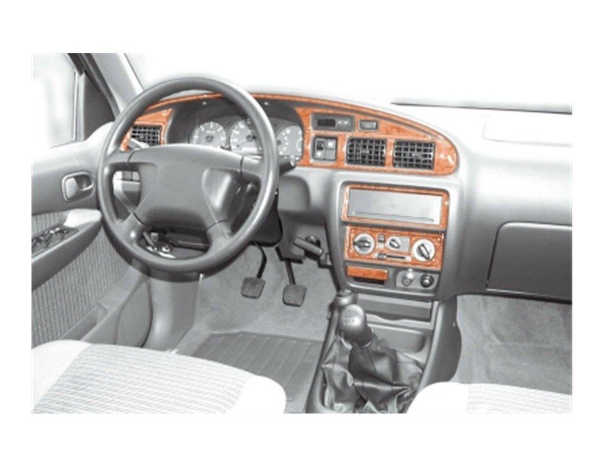 Ford Ranger 06.99 - 06.06 3D Inleg dashboard Interieurset aansluitend en pasgemaakt op he 12 -Teile