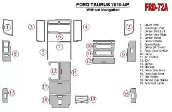 Ford Taurus 2010-UP BD innenausstattung armaturendekor cockpit dekor - 1- Cockpit Dekor Innenraum