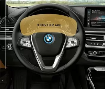 BMW X3 (F25) 2010 - 2017 Digital Speedometer Analog DisplayschutzGlass Kratzfest Anti-Fingerprint Transparent - 1