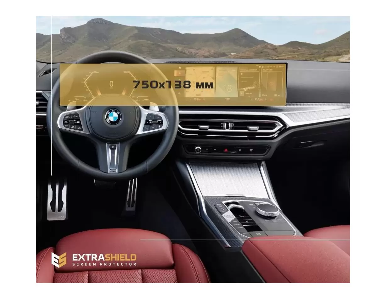 BMW Serie 3 (G80) 2018 - Presente BMW Live Cockpit Plus con display curvo Pellicola protettiva per schermo BMW ExtraShield BMW Serie 3 (G80) 2018 - Presente BMW Live Cockpit Plus con display curvo Pellicola protettiva per schermo BMW ExtraShield