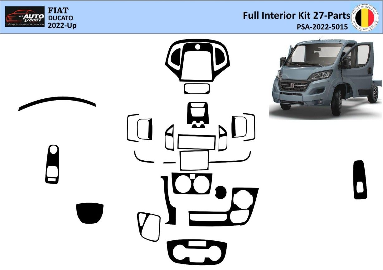 Fiat Ducato 2022 Kit la décoration du tableau de bord 27-Pièce - 1 - habillage decor de tableau de bord