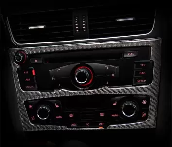 Audi A4 B8 Typ 8K 2009-2015 3D Inleg dashboard Interieurset aansluitend en pasgemaakt op he 7-Parts