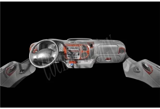 Ford Transit 03.00 - 08.06 Kit Rivestimento Cruscotto all'interno del veicolo Cruscotti personalizzati 12-Decori