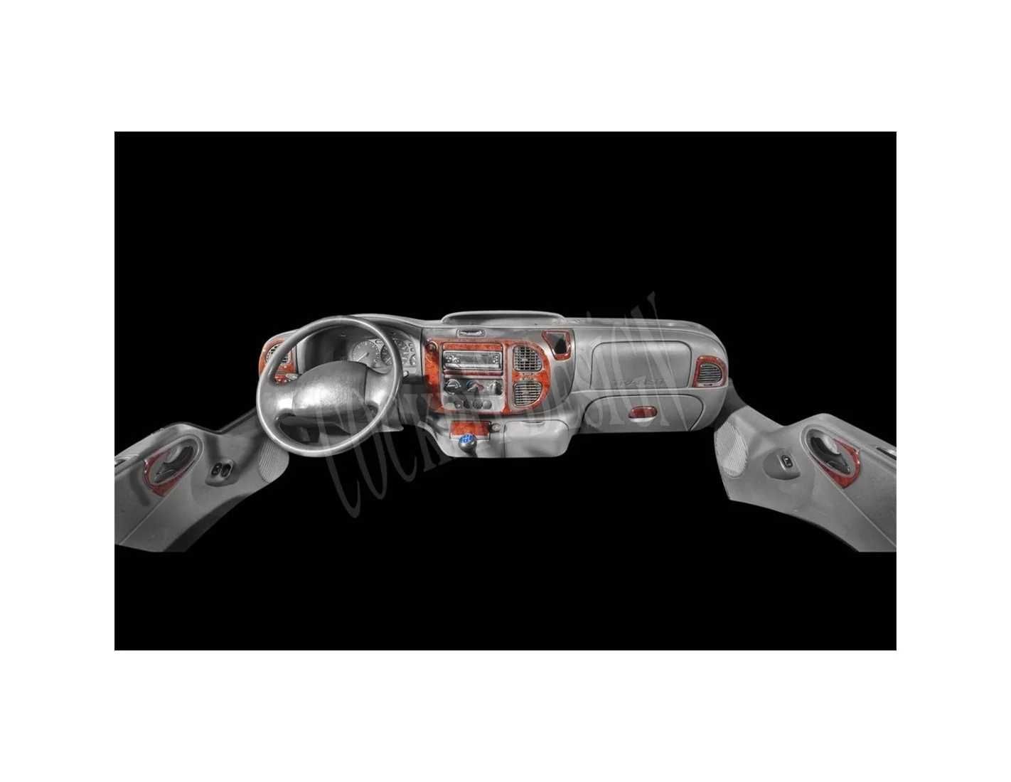 Ford Transit 03.00-08.06 3M 3D Interior Dashboard Trim Kit Dash Trim Dekor 12-Parts