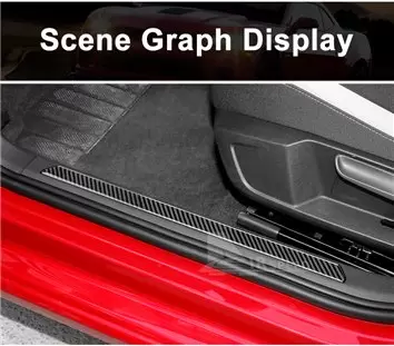 Volkswagen Golf VIII CD 2019 up 3D Interior Dashboard Trim Kit Dash Trim Dekor 31-Parts
