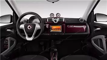 Smart Fortwo 451 2011-2015 Mittelkonsole Armaturendekor Cockpit Dekor Navi 41-Teile - 8- Cockpit Dekor Innenraum