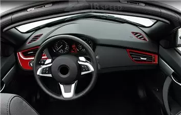 BMW Z4 E89 2009–2016 3D Inleg dashboard Interieurset aansluitend en pasgemaakt op he 37-Teile