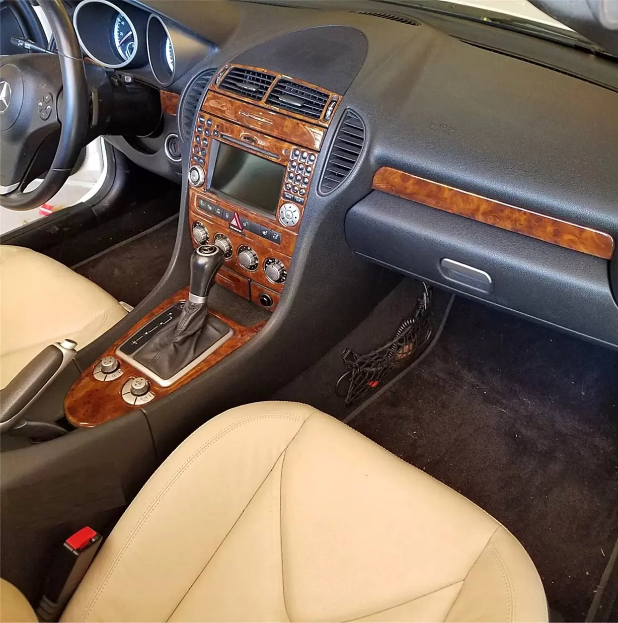 Mercedes SLK (R171) 2004-2010 3D Inleg dashboard Interieurset aansluitend en pasgemaakt op he 25-Parts
