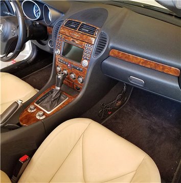 Mercedes SLK (R171) 2004-2010 Mittelkonsole Armaturendekor Cockpit Dekor 18-Teilige - 3- Cockpit Dekor Innenraum