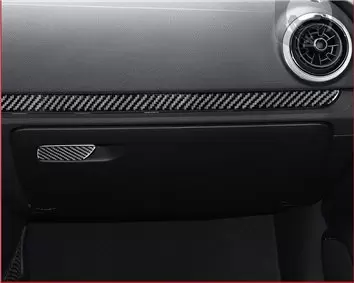 Audi A3 8V ab 2012-2018 3D Interior Dashboard Trim Kit Dash Trim Dekor 40-Parts