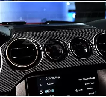 Ford Mustang 2015-2023 Inleg dashboard Interieurset aansluitend en pasgemaakt 47 Delen