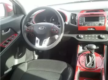 KIA Sportage 2011 Mittelkonsole Armaturendekor WHZ Cockpit Dekor 21 Teilige - 1- Cockpit Dekor Innenraum 2