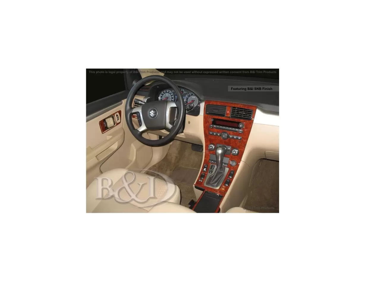 Suzuki XL7 2007-UP Full Set BD Interieur Dashboard Bekleding Volhouder
