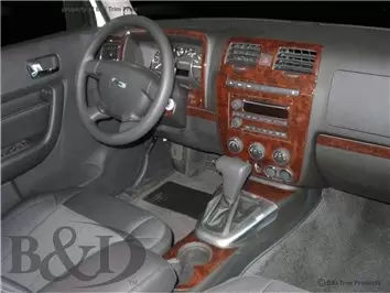 Hummer H3 2006-UP Full Set Interior BD Dash Trim Kit