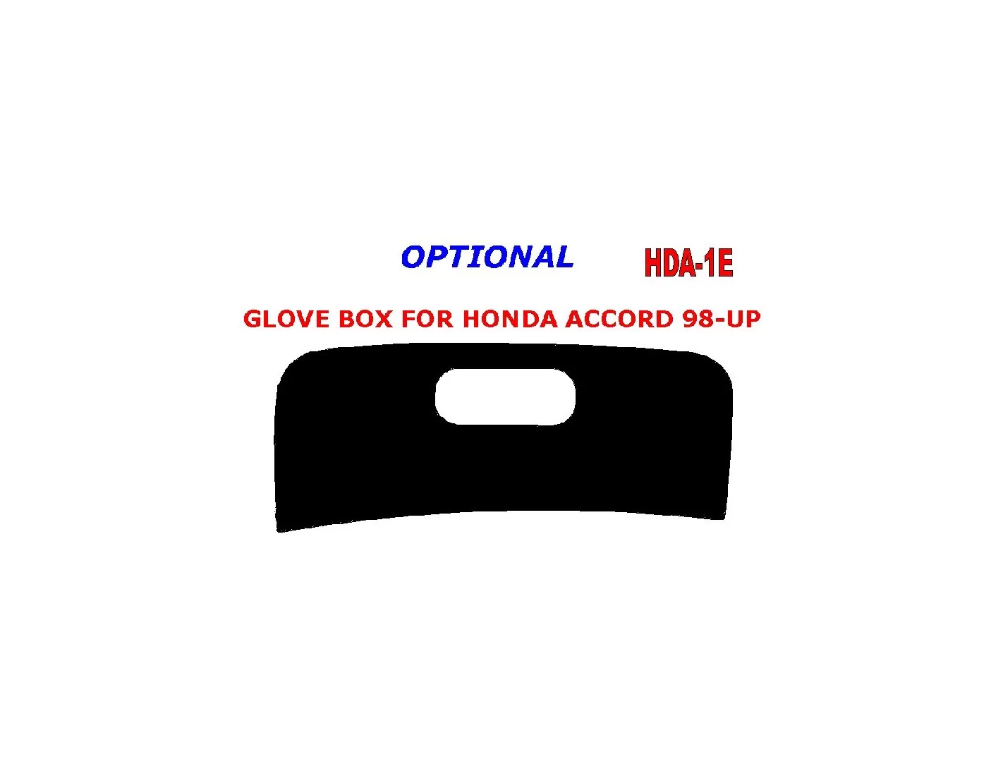 Honda Accord 1998-2000 glowe-box BD Interieur Dashboard Bekleding Volhouder