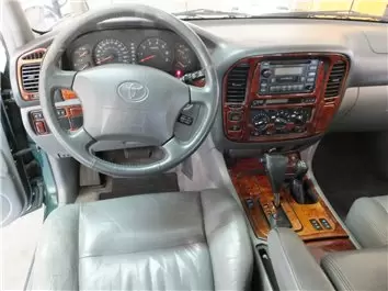 Toyota Land Cruiser 1998-2002 With NAVI, 31 Parts Mascherine sagomate per rivestimento cruscotti 