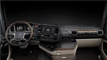 Scania NG-Series ab 2016 3D Inleg dashboard Interieurset aansluitend en pasgemaakt op he 17-Teile