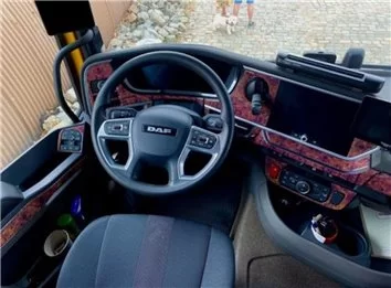 Daf XF XG XG-Plus 2021 3D Interior Dashboard Trim Kit Dash Trim Dekor 27 Parts 