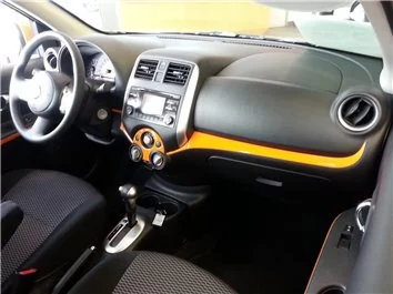 Nissan Micra 2015-2019 Habillage Décoration de Tableau de Bord 17-Pièce