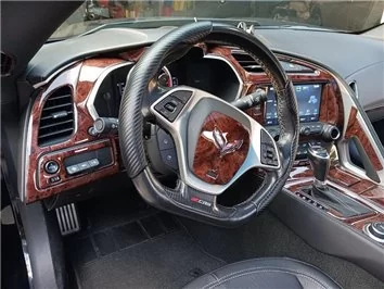 Chevrolet Corvette C7 Stingray Convertible 2014-2019 Interior WHZ Dashboard trim kit 38 Parts 2