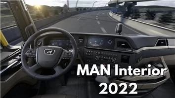 MAN TGX TGS TG3 12.3 inch 2022-2024 Inleg dashboard Interieurset aansluitend en pasgemaakt op he 25 -Teile