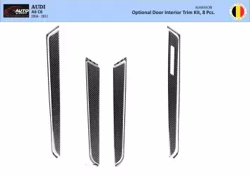 Audi A6 2005-2011 3D Inleg dashboard Interieurset aansluitend en pasgemaakt op he 25 -Teile