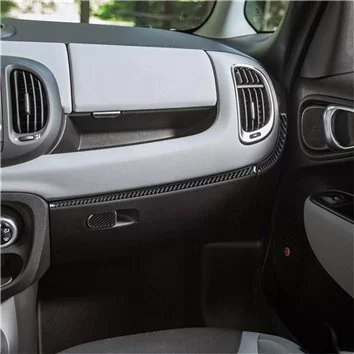 Fiat 500L 2012–2018 3D Inleg dashboard Interieurset aansluitend en pasgemaakt op he 39-Teile