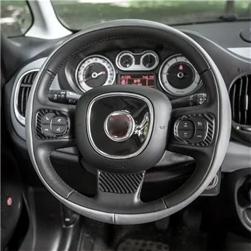 Fiat 500L 2012–2018 3D Inleg dashboard Interieurset aansluitend en pasgemaakt op he 27-Teile