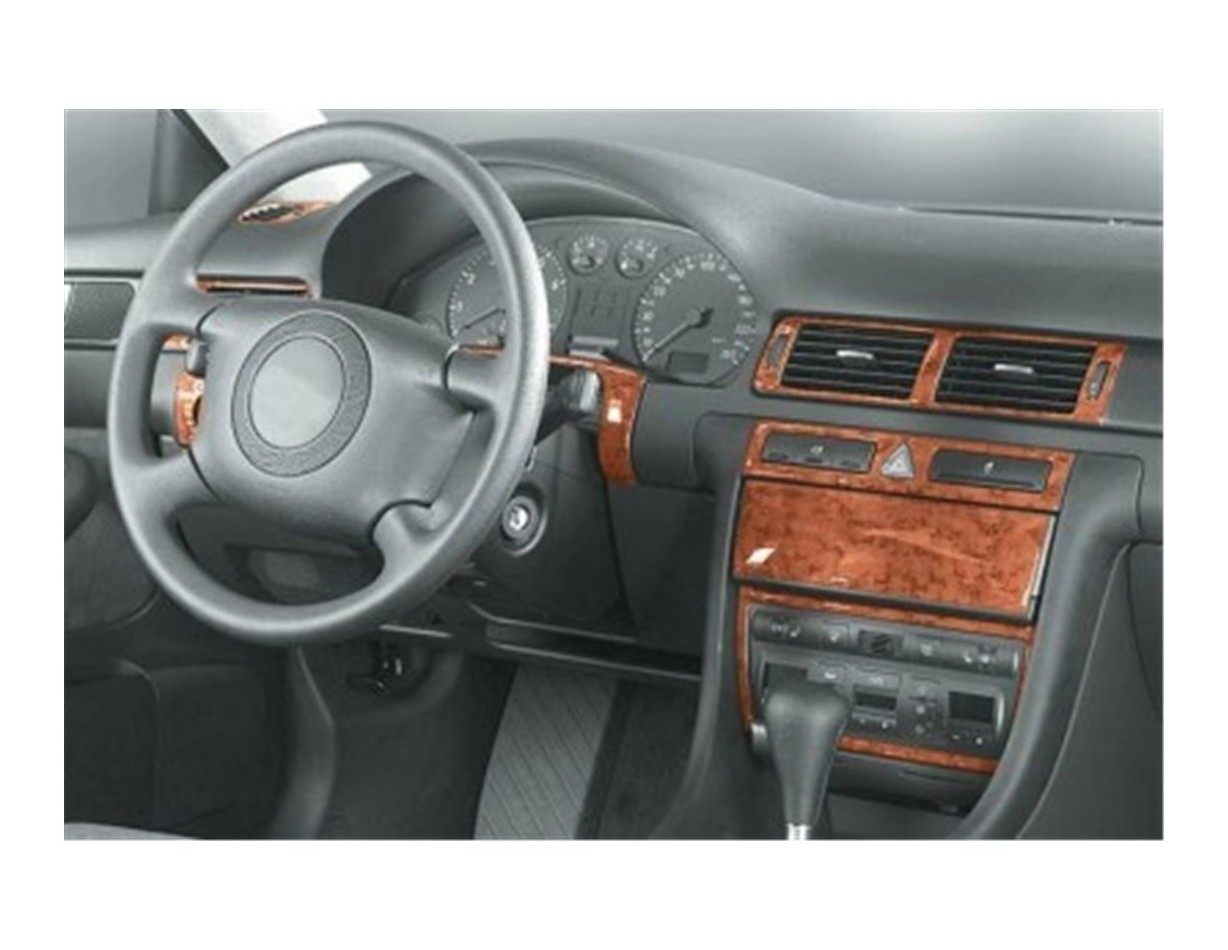 Audi A6 C5 Typ 4B 97-01 Kit la décoration du tableau de bord 12-Pièce - 1 - habillage decor de tableau de bord