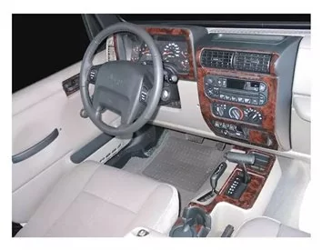 Jeep Wrangler 1996-1999 Interior WHZ Dashboard trim kit 13 Parts