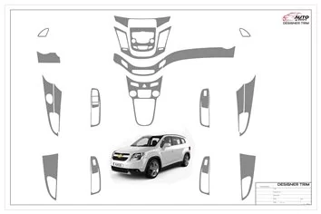 Chevrolet Orlando 2012-2015 Interior WHZ Dashboard trim kit 19 Parts