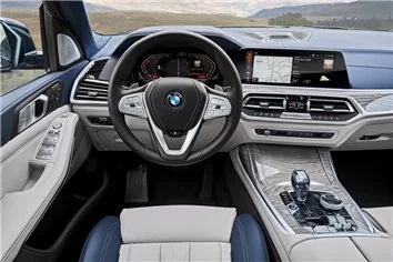 BMW X7 G07 2019 Car Interior Wrap Cutting Template