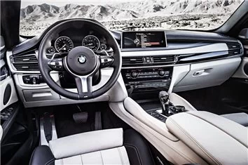 BMW X6 F16 2014 snijsjabloon voor interieurwrap