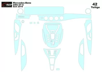 Modello di taglio per rivestimento interno Mercedes-Benz AMG GT 2014