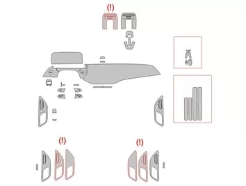 Mercedes-Benz E-Class W214 2023 Interior Wrap Cutting Template