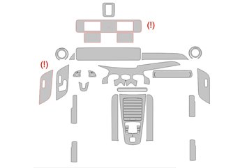 Mercedes-Benz GLB-Class X247 2019 Interior Wrap Cutting Template