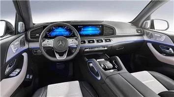 Mercedes-Benz GLE-Class W167 2018 Interior Wrap Cutting Template