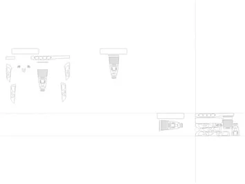Modèle de découpe de revêtement intérieur pour Mercedes-Benz Classe GLS X167 2019